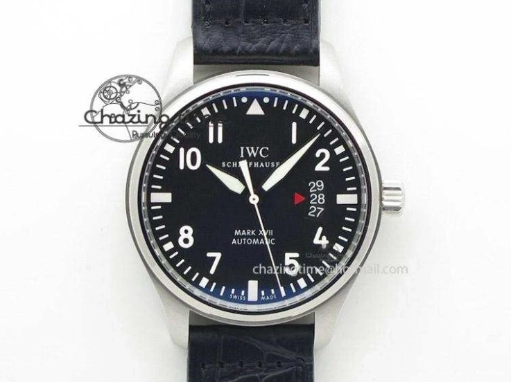 MIROTIME 0321 EasyCare Pilot Chrono IW388001 Real Ceramic ZF 1:1 Best Edition On Black Nylon Strap A 7279